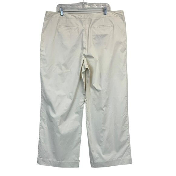 NWT J Jill Stretch Pants In Stone Size 20 Neutral Khaki Tan Minimalist Academia - Picture 4 of 11